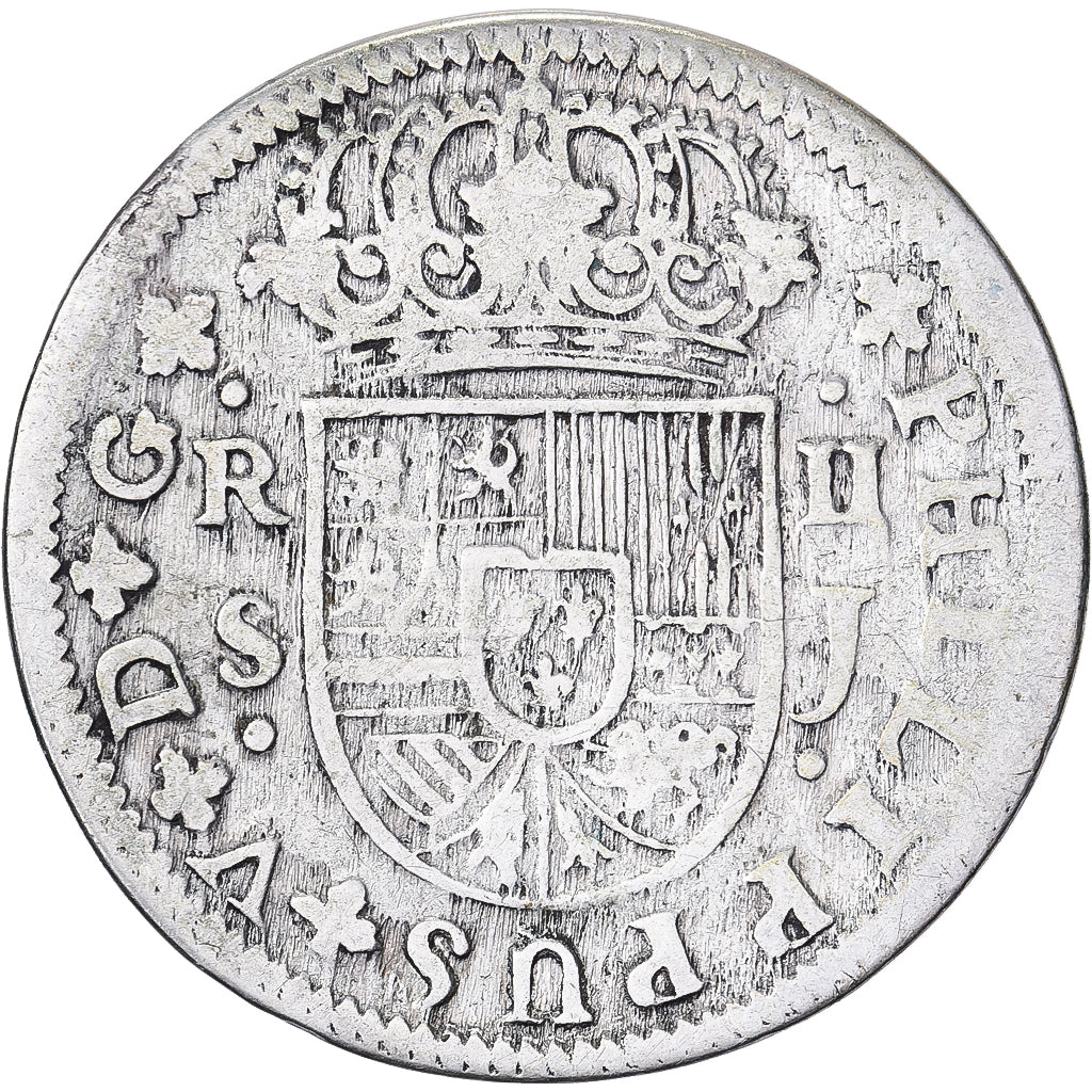 Spain, Philip V, 2 Reales, 1724, Seville, Silver, VF(20-25)