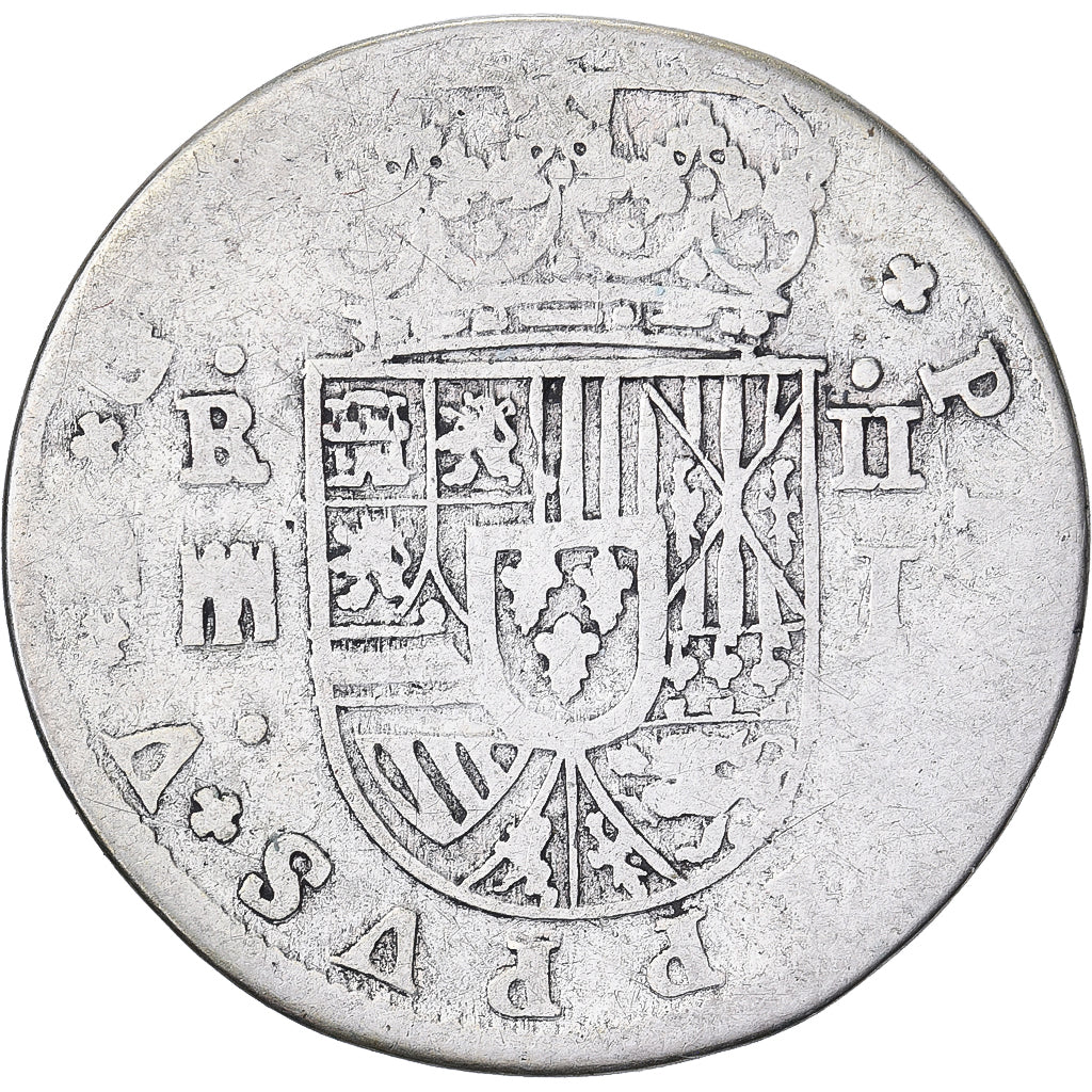 Spagna, Philip V, 2 Reales, 1724, Segovia, Argento, B+