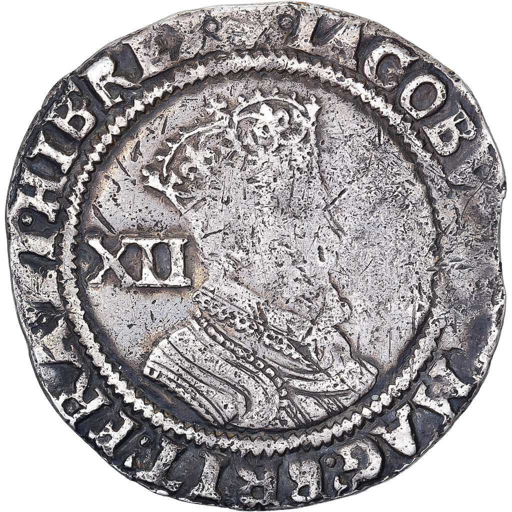 Gran Bretagna, James I, Shilling, 1606-1607, London, Argento, MB+, Spink:2655