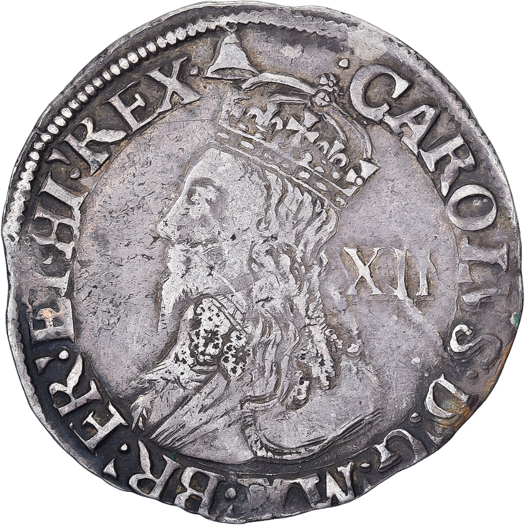 Great Britain, Charles I, Shilling, 1634-1635, London, Silver, VF(30-35)