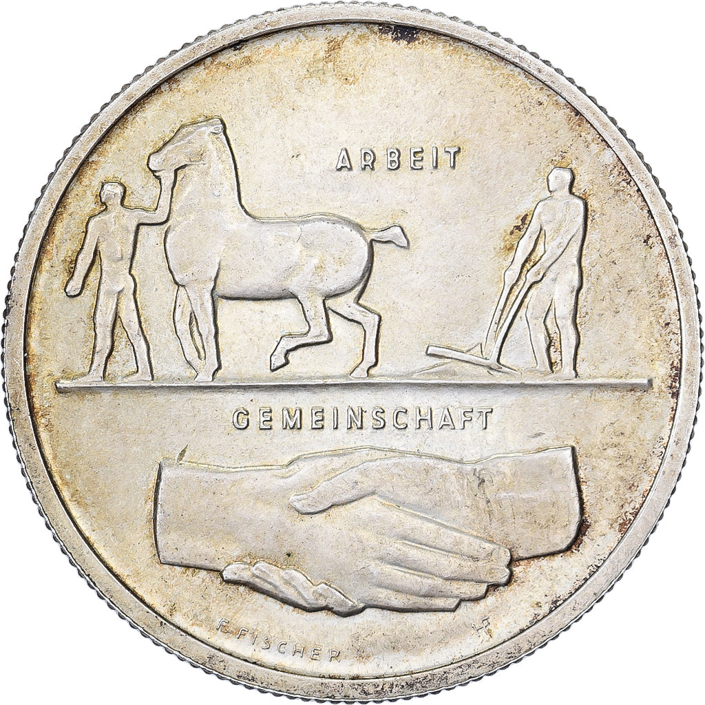Schweiz, 5 Francs, Zurich Exposition, 1939, Huguenin, Silber, VZ