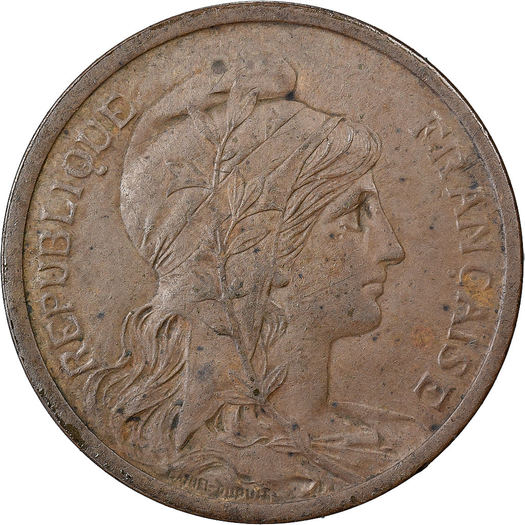Francia, 2 Centimes, Daniel-Dupuis, 1899, Paris, Bronce, MBC+, Gadoury:107