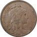 Francia, 2 Centimes, Daniel-Dupuis, 1899, Paris, Bronce, MBC+, Gadoury:107