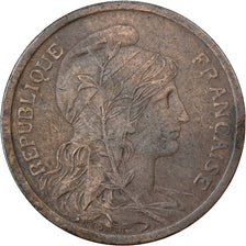 France, 2 Centimes, Daniel-Dupuis, 1901, Paris, Bronze, TTB, Gadoury:107
