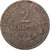 France, 2 Centimes, Daniel-Dupuis, 1904, Paris, Bronze, EF(40-45), Gadoury:107