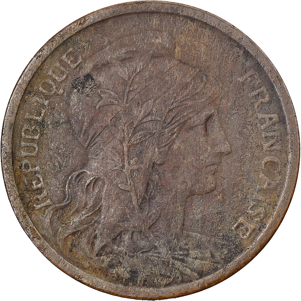 France, 2 Centimes, Daniel-Dupuis, 1904, Paris, Bronze, EF(40-45), Gadoury:107