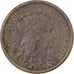 France, 2 Centimes, Daniel-Dupuis, 1904, Paris, Bronze, EF(40-45), Gadoury:107
