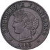 França, 1 Centime, Cérès, 1890, Paris, Bronze, AU(50-53), Gadoury:88