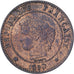 França, 2 Centimes, Cérès, 1890, Paris, Bronze, AU(50-53), Gadoury:105