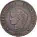 Frankreich, 2 Centimes, Cérès, 1891, Paris, Bronze, SS, Gadoury:105