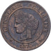 França, 5 Centimes, Cérès, 1874, Bordeaux, Bronze, AU(55-58), Gadoury:157a