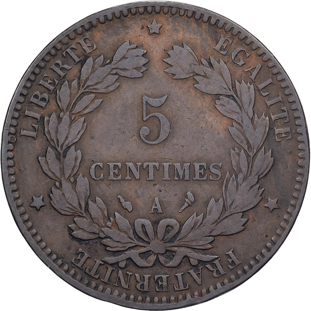 France, 5 Centimes, Cérès, 1897, Paris, Bronze, TB, Gadoury:157a