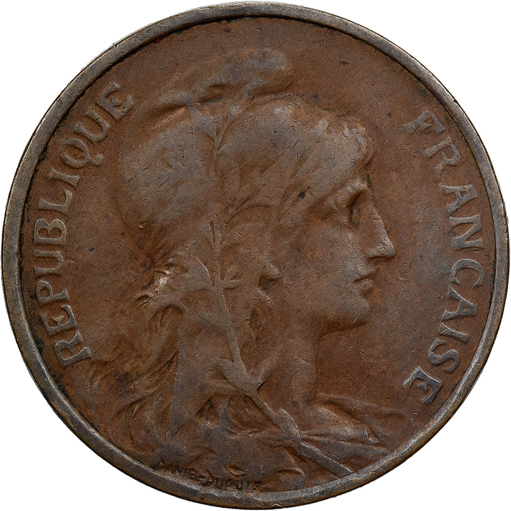 Frankreich, 5 Centimes, Daniel-Dupuis, 1911, Paris, Bronze, S, Gadoury:165