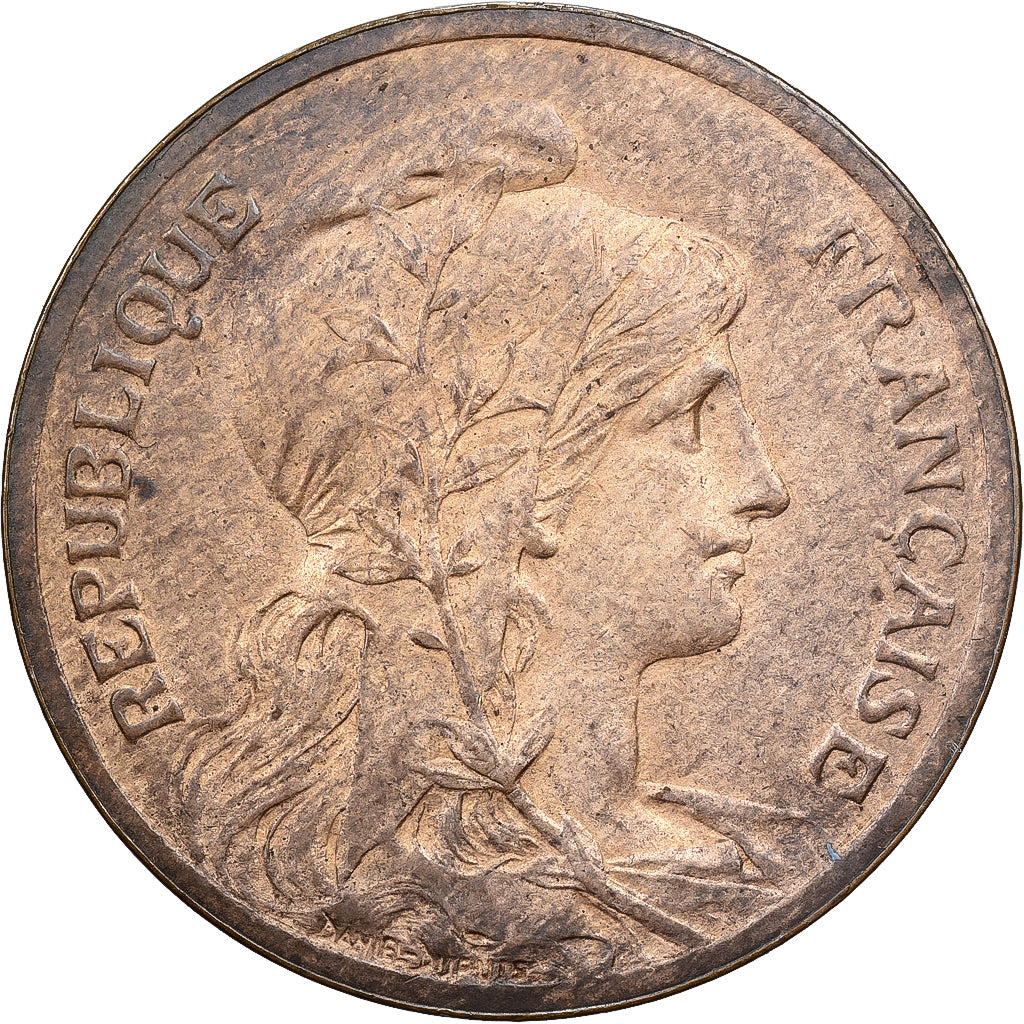 France, 5 Centimes, Daniel-Dupuis, 1898, Paris, Bronze, SUP, Gadoury:165
