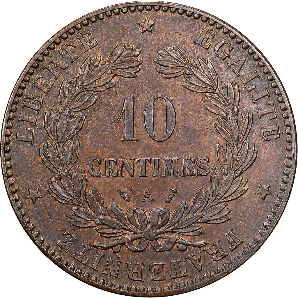 France, 10 Centimes, Cérès, 1894, Paris, Bronze, SUP+, Gadoury:265a
