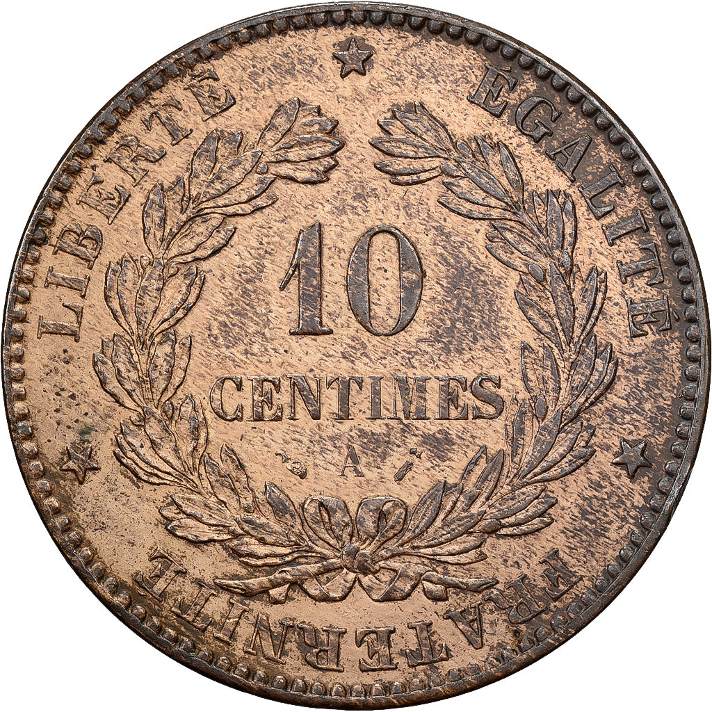 France, 10 Centimes, Cérès, 1888, Paris, Bronze, SUP+, Gadoury:265a