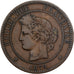 France, 10 Centimes, Cérès, 1879, Paris, Bronze, TB, Gadoury:265a