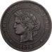France, 10 Centimes, Cérès, 1872, Bordeaux, Bronze, TTB, Gadoury:265a