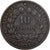 France, 10 Centimes, Cérès, 1872, Bordeaux, Bronze, TTB, Gadoury:265a