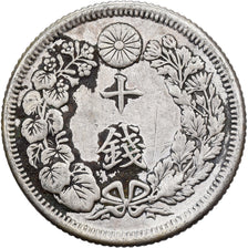Japan, Yoshihito, 10 Sen, Taishō Era, Yr. 3 (1914), Silber, SS