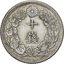 Japon, Yoshihito, 10 Sen, Ère Taishō, An 5 (1916), Argent, TTB+
