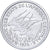 Central African States, 1 Franc, 1974, Paris, Pattern, Aluminum, MS(63)