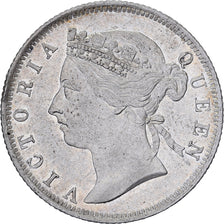 Straits Settlements, Victoria, 20 Cents, 1900, London, Silver, AU(55-58)