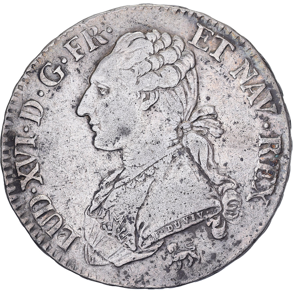 France, Louis XVI, 1/2 Ecu aux branches d'olivier, 1792, Paris, Silver