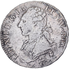 France, Louis XVI, 1/2 Ecu aux branches d'olivier, 1792, Paris, Silver