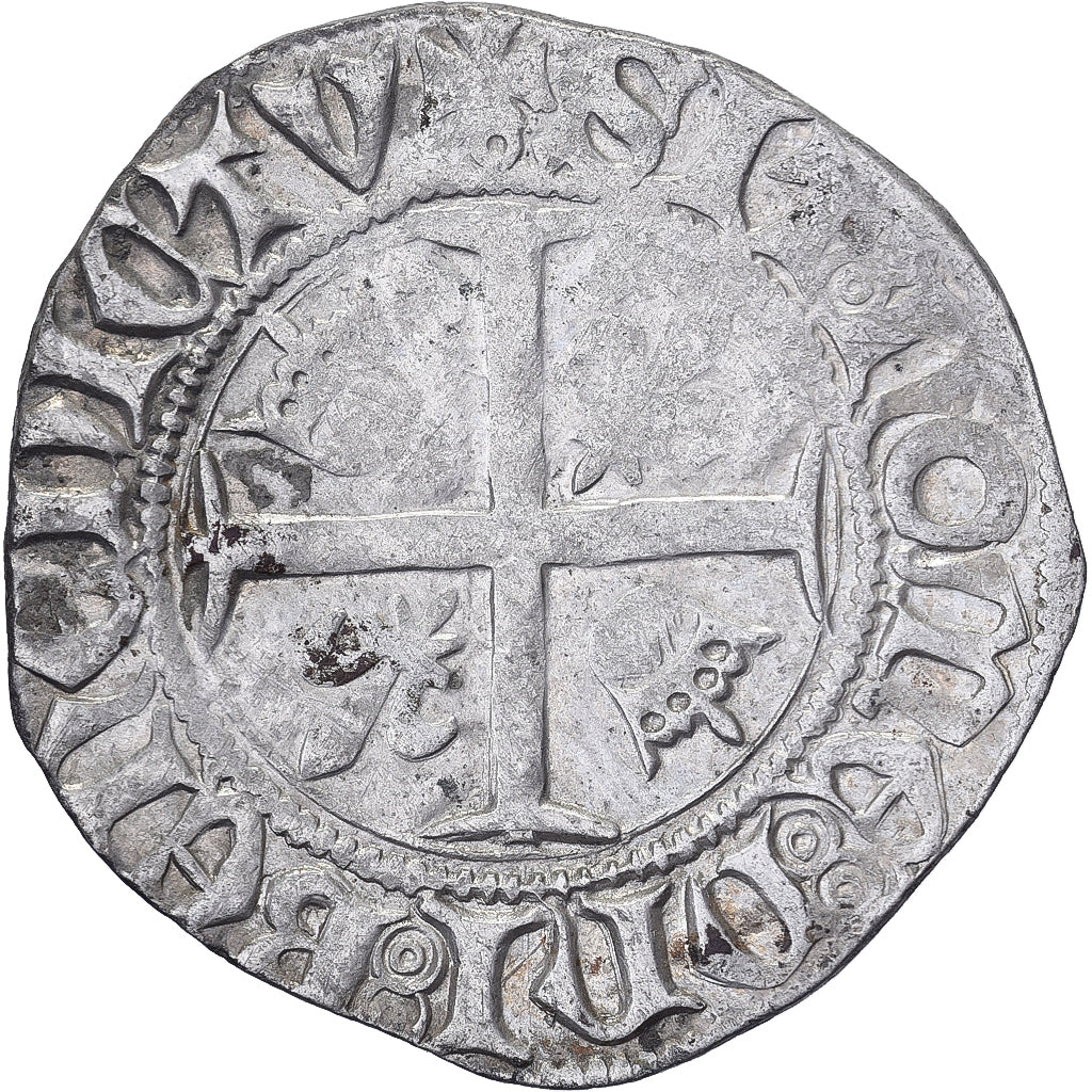 Frankreich, Charles VI, Blanc Guénar, 1380-1422, Paris, Billon, S+