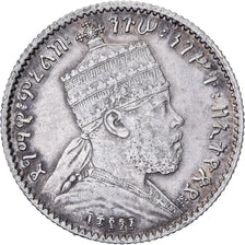 Ethiopia, Menelik II, Gersh, 1903 (EE 1895), Paris, Silver, EF(40-45)