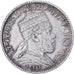 Ethiopia, Menelik II, Gersh, 1903 (EE 1895), Paris, Silver, EF(40-45)