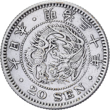 Japan, Mutsuhito, 20 Sen, Meiji Era, Yr. 30 (1897), Silver, EF(40-45)