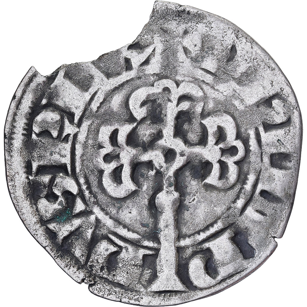 France, Philippe IV, Bourgeois fort, 1311-1314, Billon, VF(30-35)