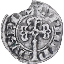 France, Philippe IV, Bourgeois fort, 1311-1314, Billon, VF(30-35)