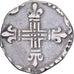 France, Henri IV, 1/8 écu de Navarre, Date incertaine, Saint-Palais, Argent, TB
