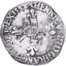 Francia, Henri III, 1/4 Ecu, 1588, Rennes, Plata, BC+, Gadoury:494