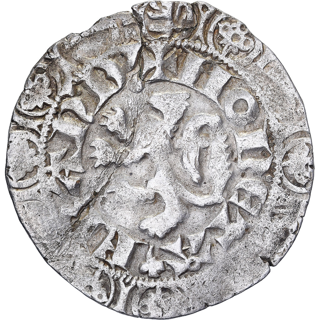 Lordship of Rummen, Arnold van Oreye, Leeuwengroot, 1355-1370, Billon, VF(30-35)