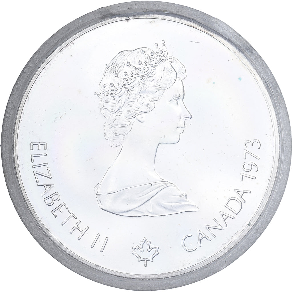 Kanada, Elizabeth II, 5 Dollars, 1976 Montreal Olympics, 1973, Ottawa, Silber
