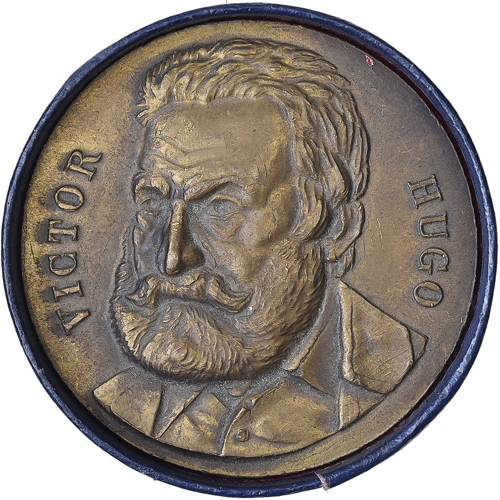 Francja, medal, Victor Hugo, Mosiądz, MS(63)