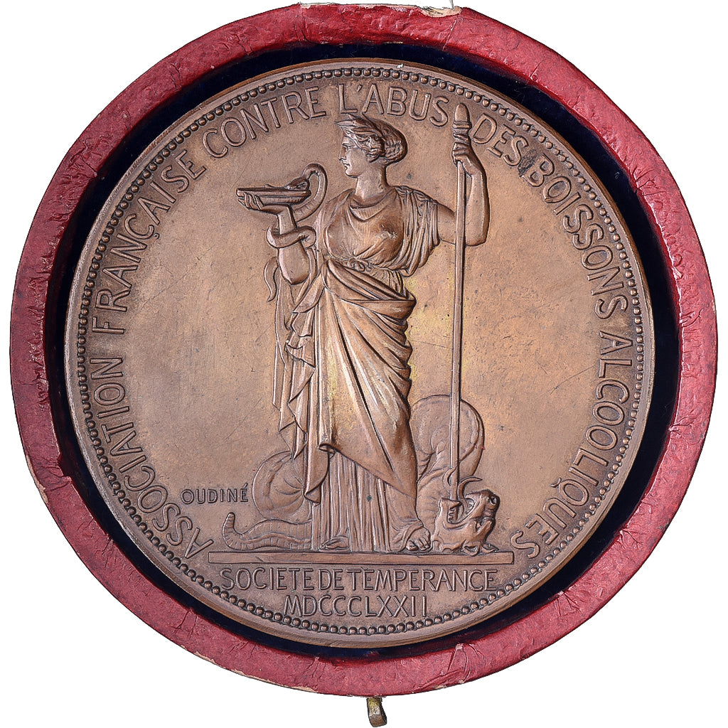 Frankreich, Medaille, Abus des Boissons Alcooliques, Société de Tempérance