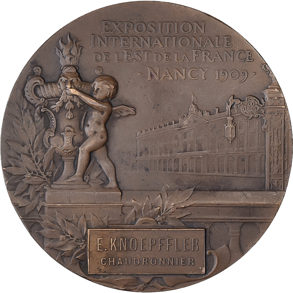 Francia, medaglia, Exposition Internationale de l'Est de la France, Nancy, 1909