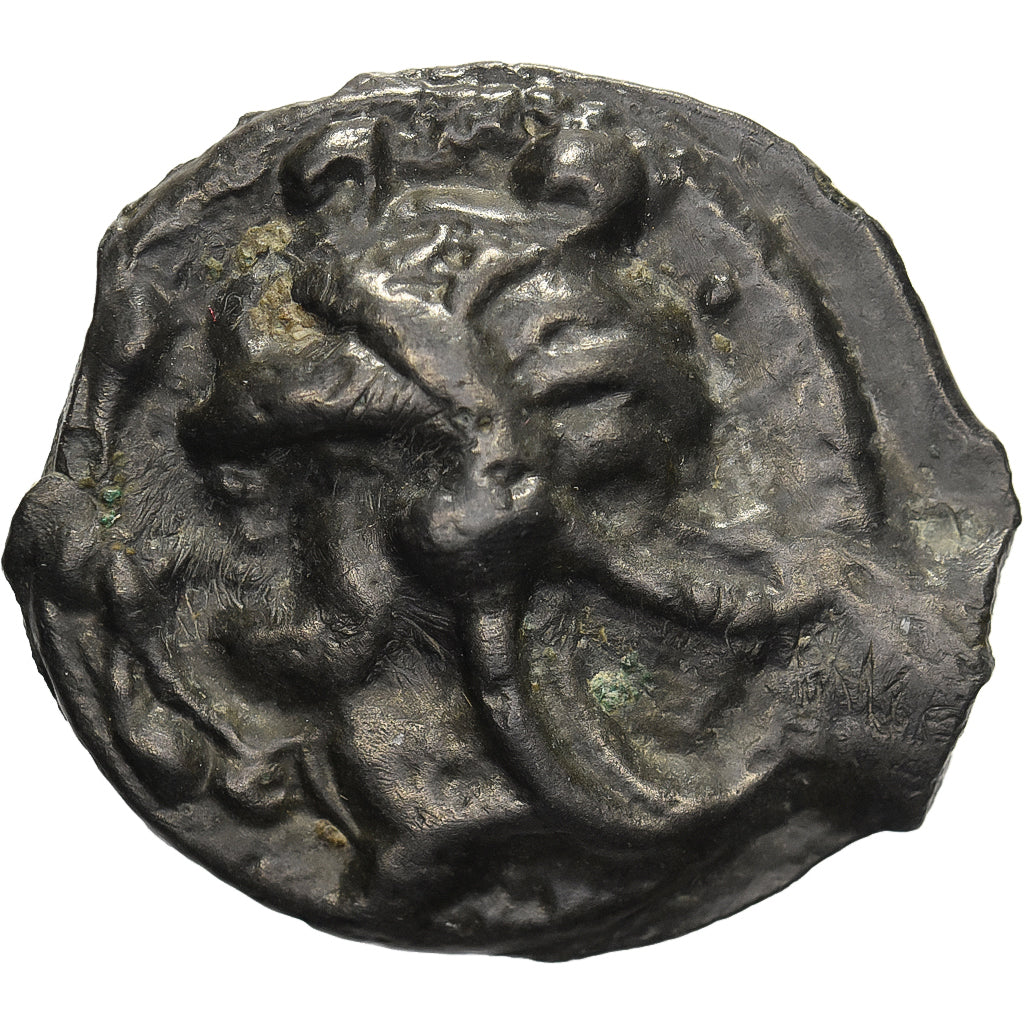 High and Middle Seine, Potin au taureau et au lys, 2nd-1st century BC, Potin