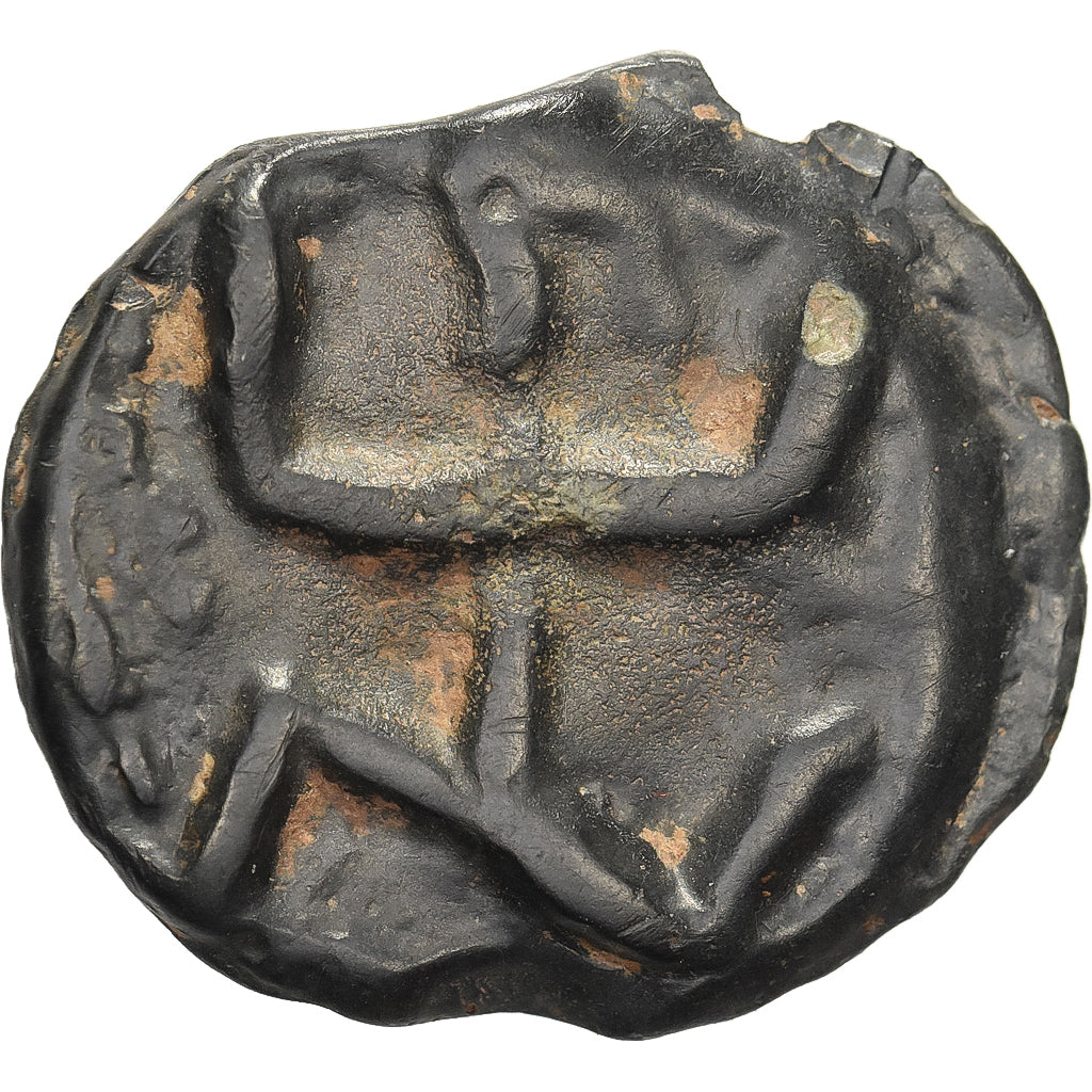 High and Middle Seine, Potin au guerrier courant, 2nd-1st century BC, Potin