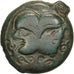 Suessiones, Bronze à la tête janiforme, ca. 60-20 BC, Bronze, EF(40-45)