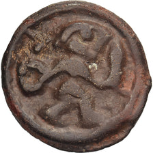 Rèmes, Potin au guerrier courant, 2nd-1st century BC, Potin, TTB