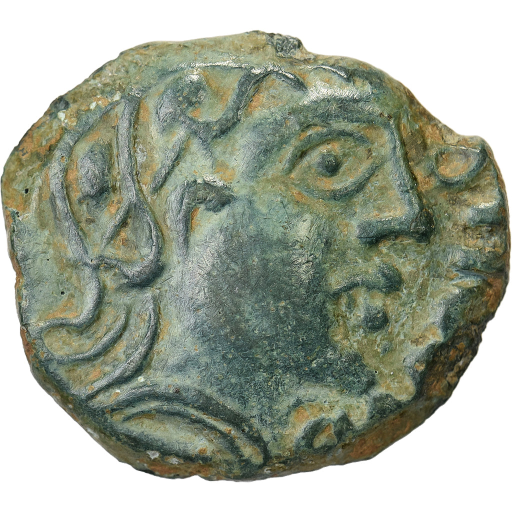 Senones, Bronze GIAMILOS à l'oiseau, ca. 60-20 BC, Bronze, AU(50-53)