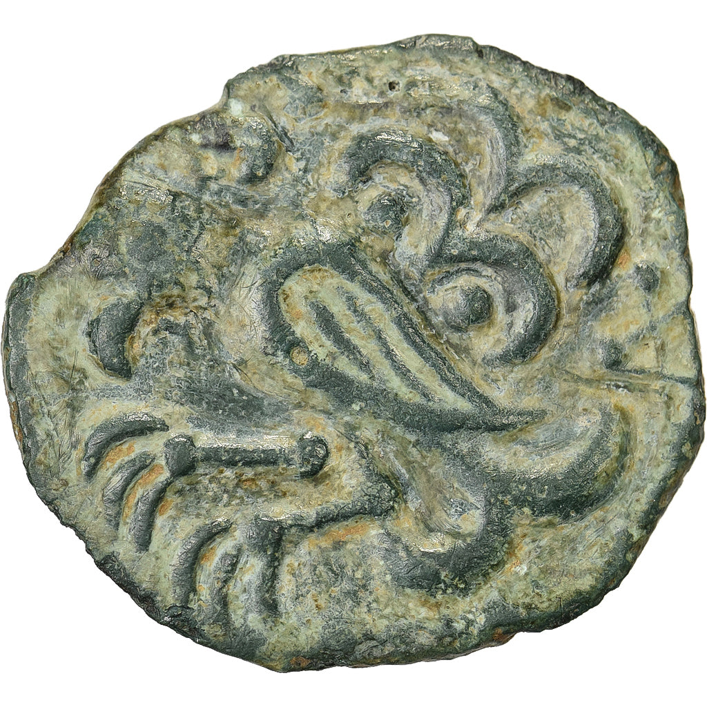 Senones, Bronze GIAMILOS à l'oiseau, ca. 60-20 BC, Bronze, AU(50-53)