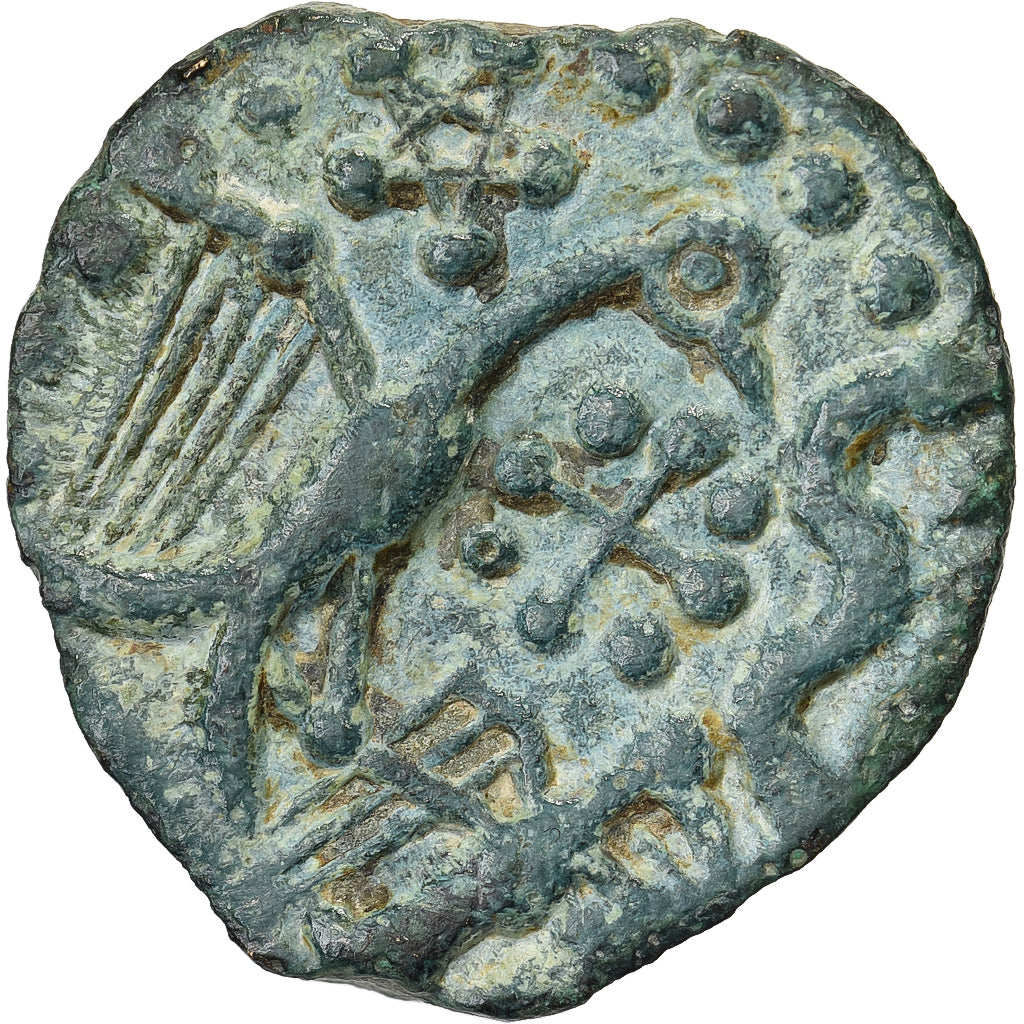 Carnutes, Sénons, Bronze à l'aigle, Ier siècle av. JC, Bronze, TTB+