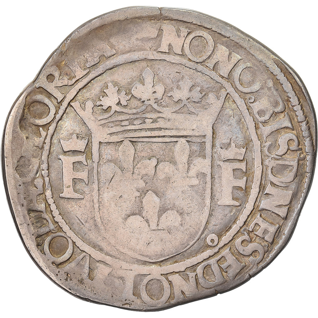 Francia, François Ier, Teston, Before 1540, Lyon, Argento, B+, Gadoury:287a